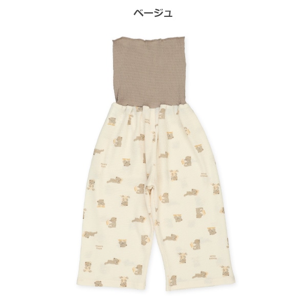 2枚組腹巻付きどっちもまえスペアパンツ（くま・ボーダー）