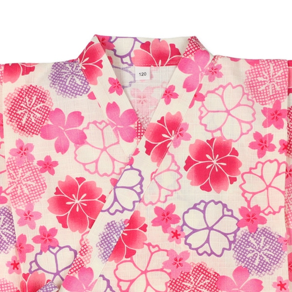 甚平（絞り桜）