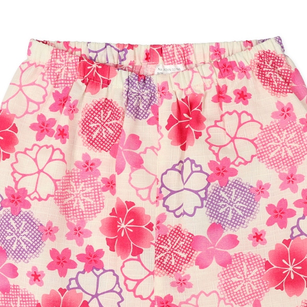 甚平（絞り桜）