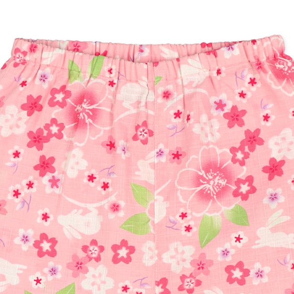 甚平（うさぎ・花）