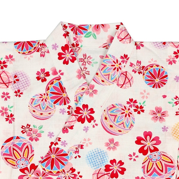 甚平（手毬・花）