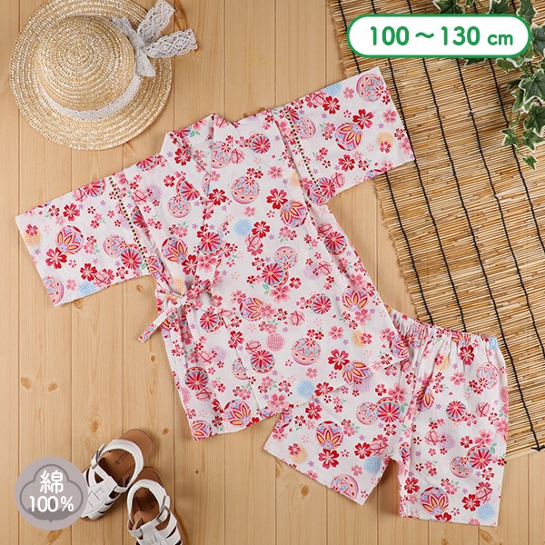 甚平（手毬・花）