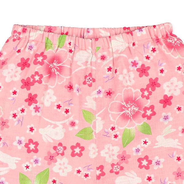 甚平（うさぎ・花）