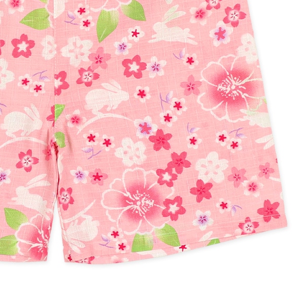 甚平（うさぎ・花）