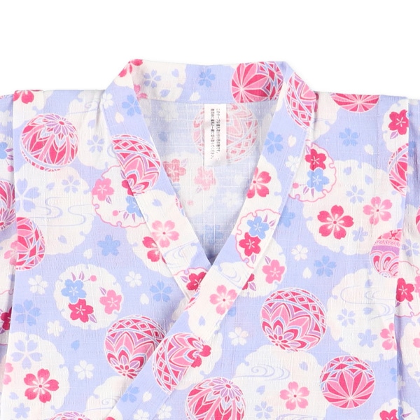 甚平（花と手毬）