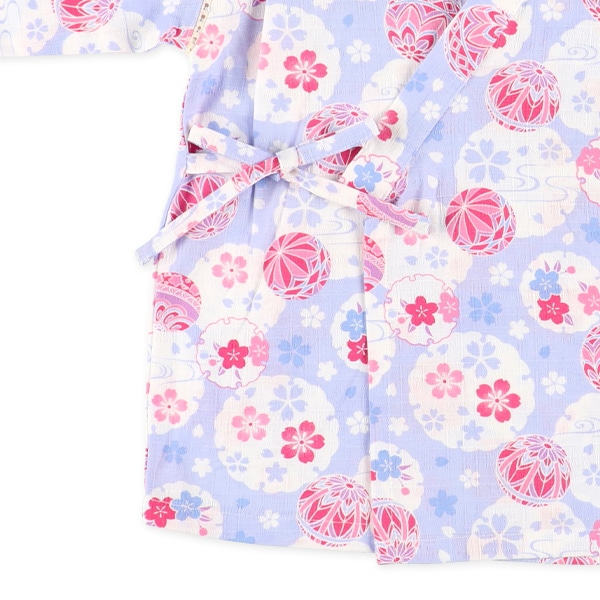 甚平（花と手毬）