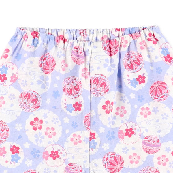 甚平（花と手毬）