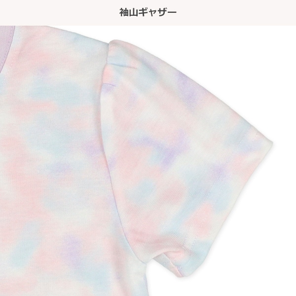 半袖パジャマ（タイダイ風・胸ロゴ）