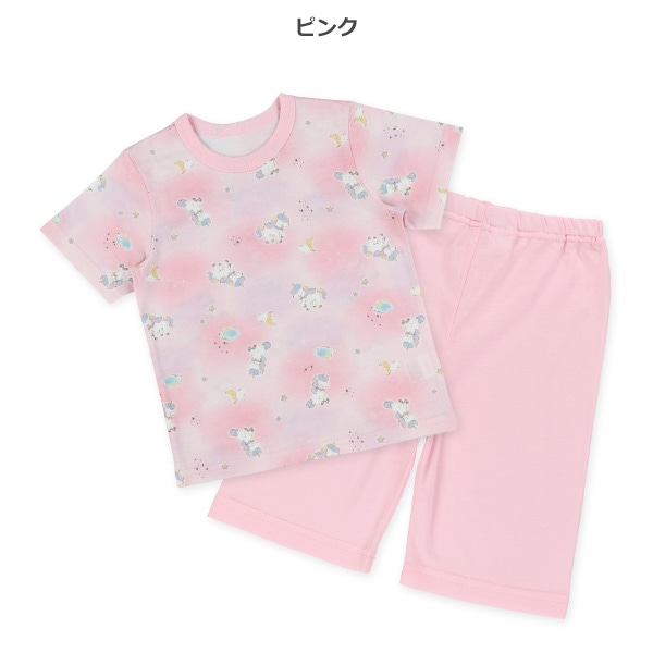 半袖パジャマ（ユニコーン・月）