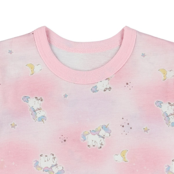 半袖パジャマ（ユニコーン・月）