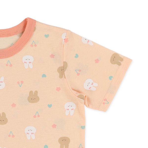 半袖パジャマ（うさぎ・さくらんぼ）