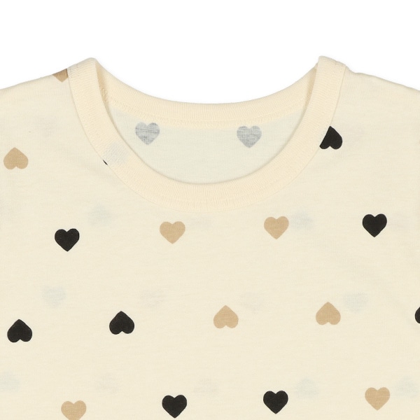 半袖パジャマ（ハート総柄）