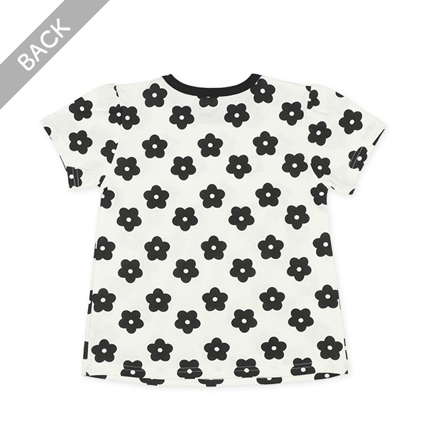 半袖パジャマ（花柄・モノトーン）