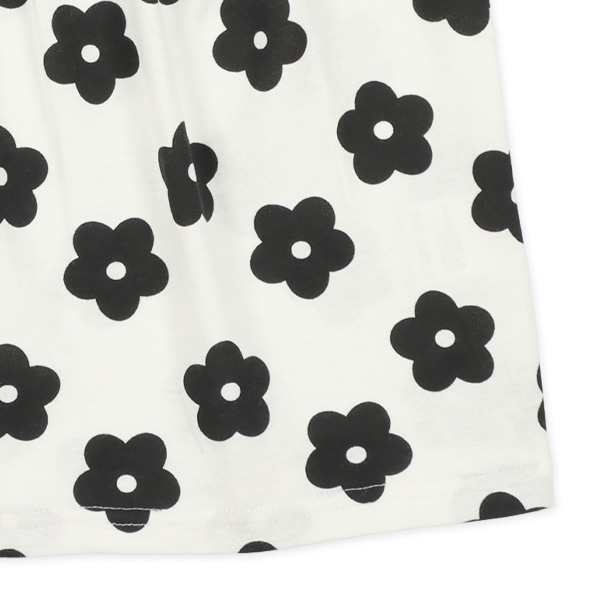 半袖パジャマ（花柄・モノトーン）