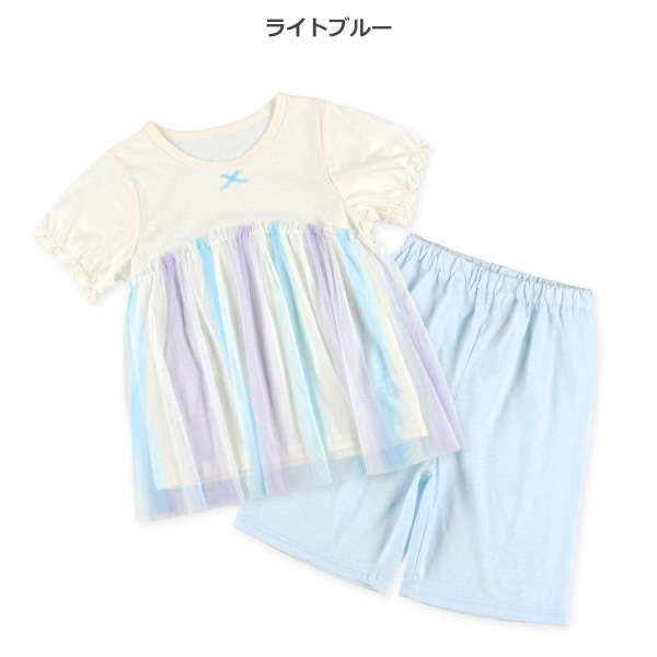 半袖パジャマ（チュール付き）