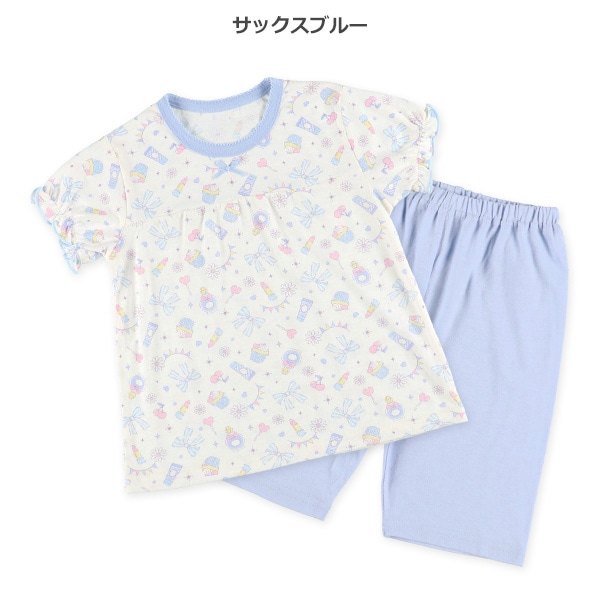 半袖パジャマ（切り替え・コスメ）
