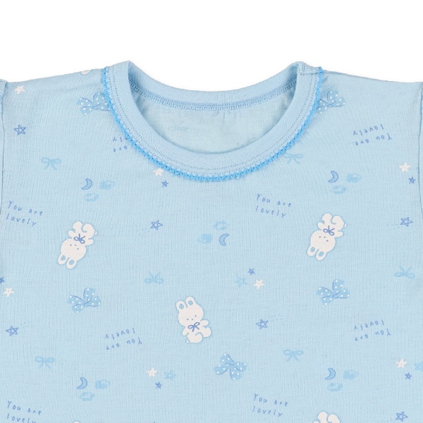 半袖パジャマ（うさぎ総柄）