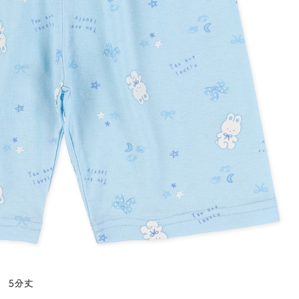 半袖パジャマ（うさぎ総柄）