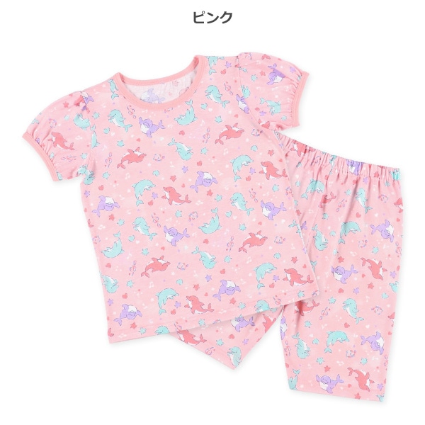 半袖パジャマ（イルカ総柄）