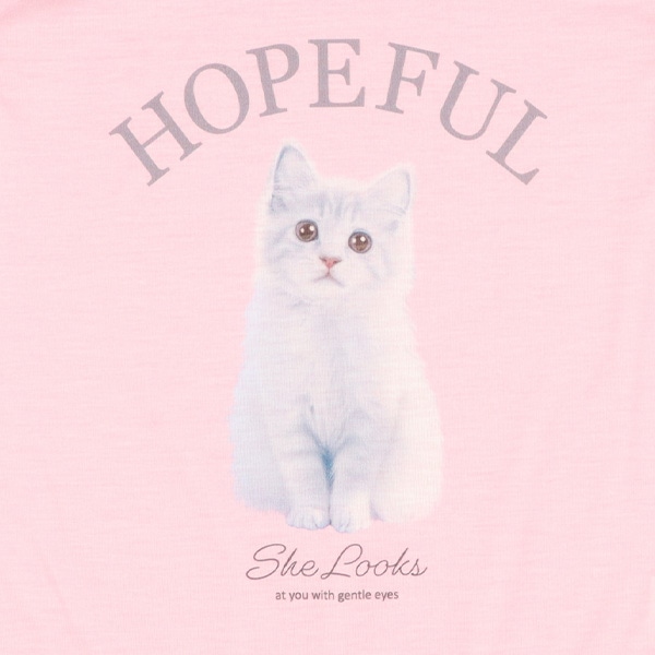 半袖パジャマ（インクジェット・ねこ）