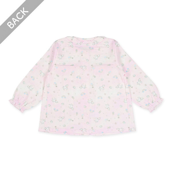 前開き長袖パジャマ（ユニコーン）