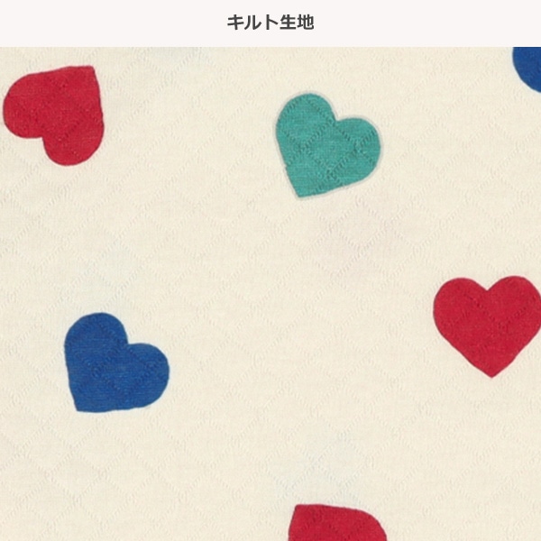ソフトキルト長袖パジャマ（マルチハート）