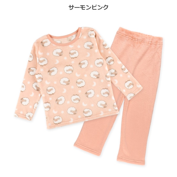 マイクロフリース長袖パジャマ（ひつじ）