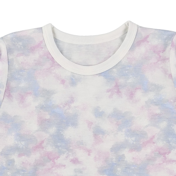 長袖パジャマ（タイダイ風・袖リボン）