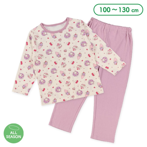 長袖パジャマ（スイーツアニマル）