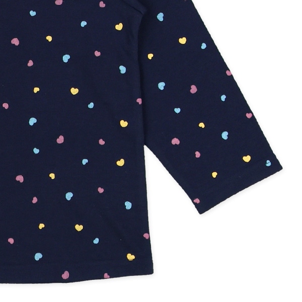 長袖パジャマ（カラフルミニハート）