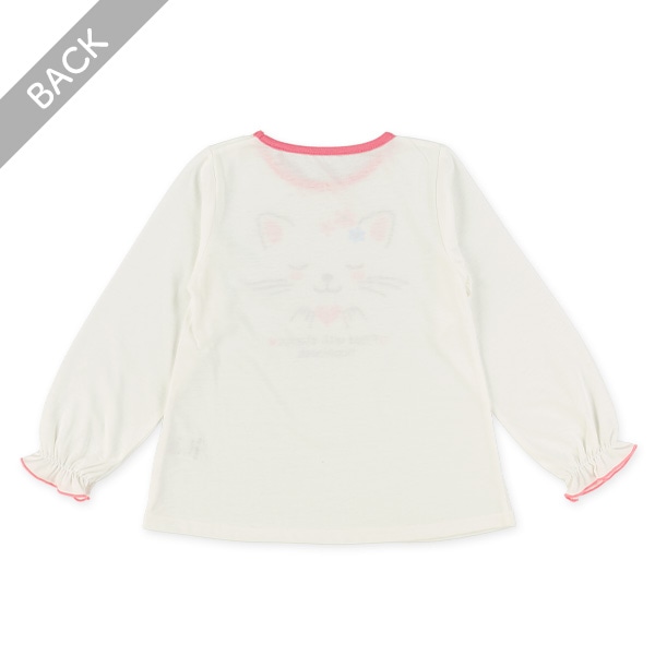 長袖パジャマ（ねこフェイス）