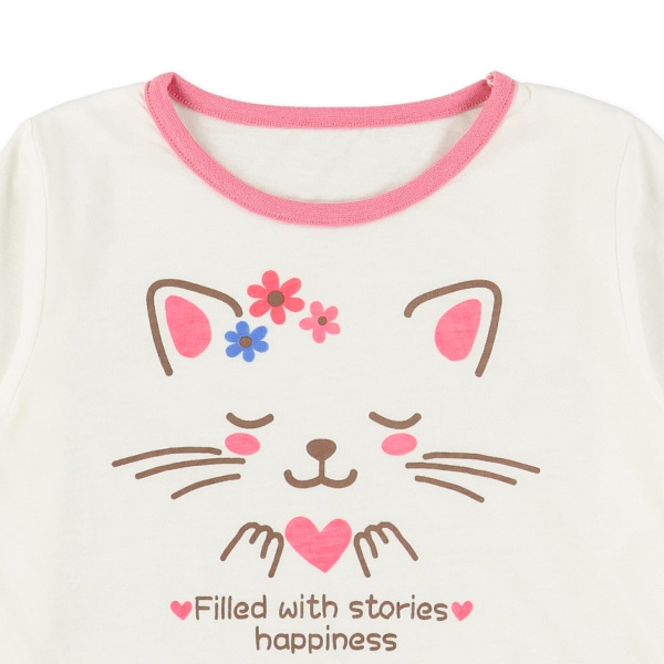 長袖パジャマ（ねこフェイス）