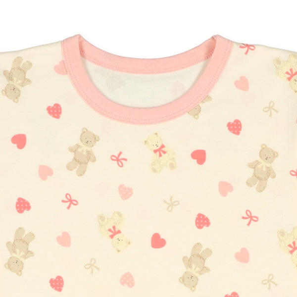 長袖パジャマ（くま・ハート・リボン）