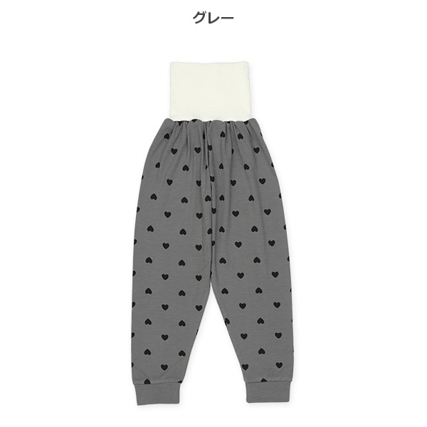 2枚組腹巻付きスペアパンツ（ハート・無地）