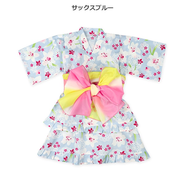 帯付き甚平ドレス（ゆり）