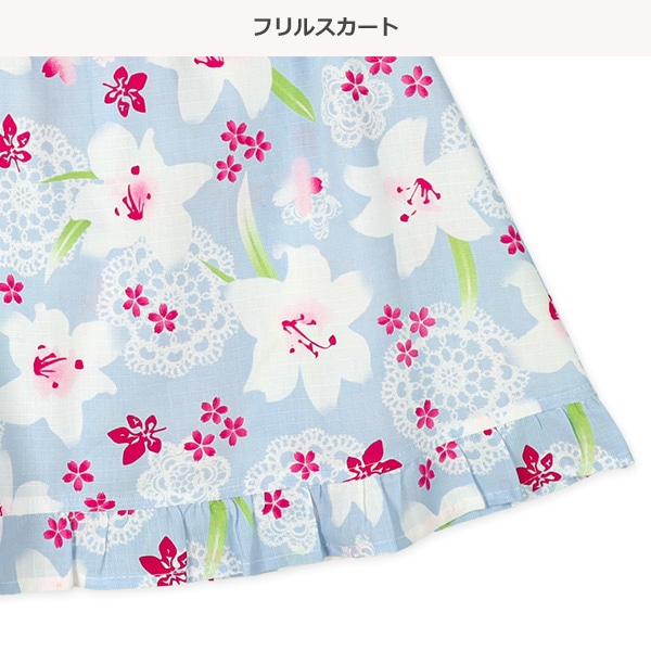 帯付き甚平ドレス（ゆり）