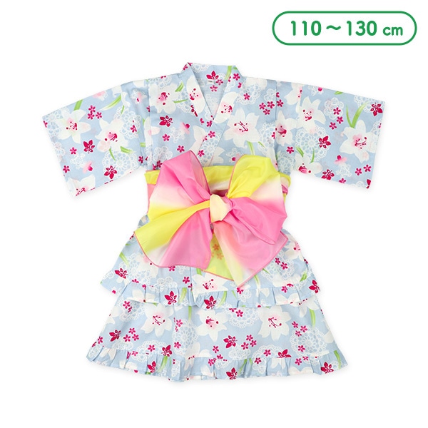 帯付き甚平ドレス（ゆり）