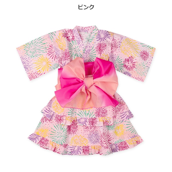 帯付き甚平ドレス（花火）