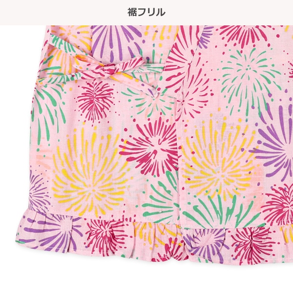 帯付き甚平ドレス（花火）