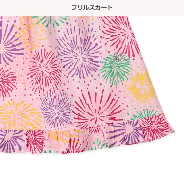 帯付き甚平ドレス（花火）