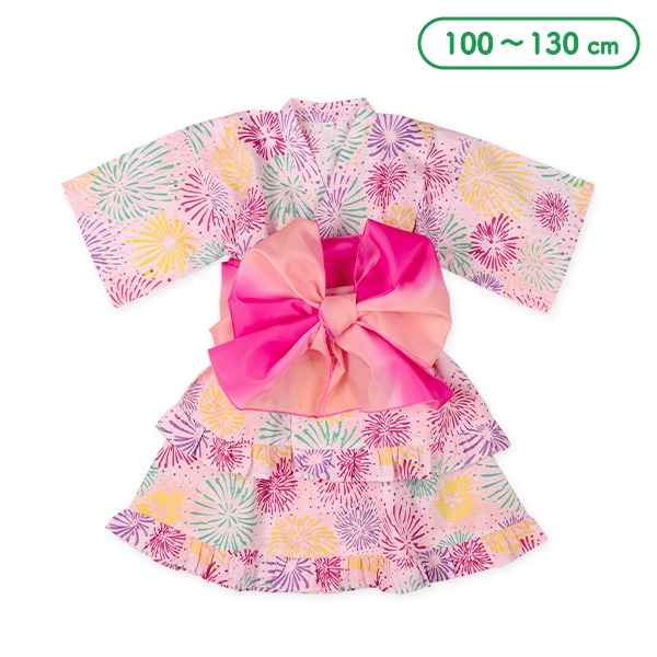 帯付き甚平ドレス（花火）