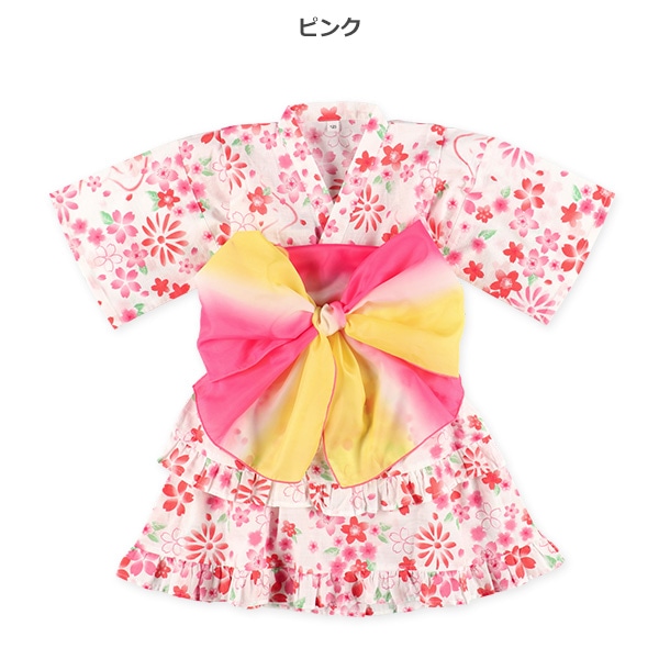 帯付き甚平ドレス（桜）
