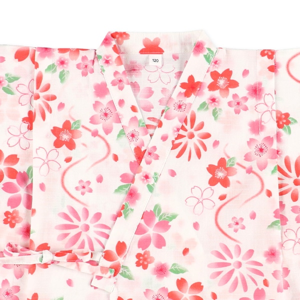 帯付き甚平ドレス（桜）