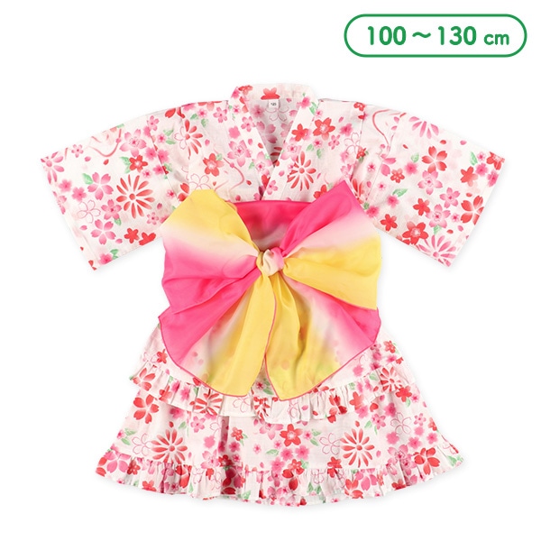 帯付き甚平ドレス（桜）