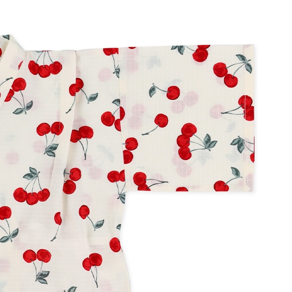 帯び付き甚平ドレス（さくらんぼ）