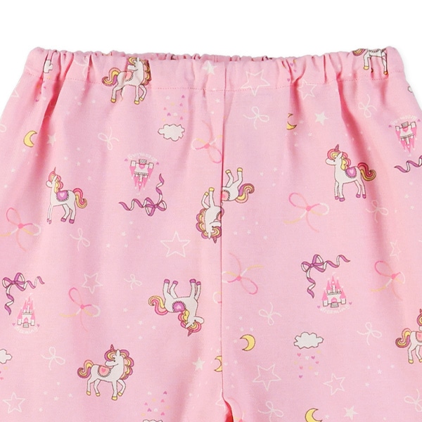 前開き長袖パジャマ（ユニコーン総柄）