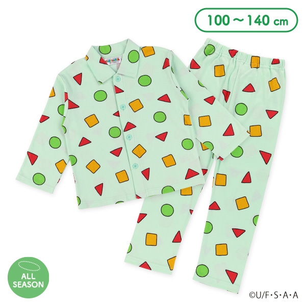 前開き長袖パジャマ（クレヨンしんちゃん）