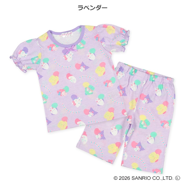 半袖パジャマ（サンリオキャラクターズ総柄）