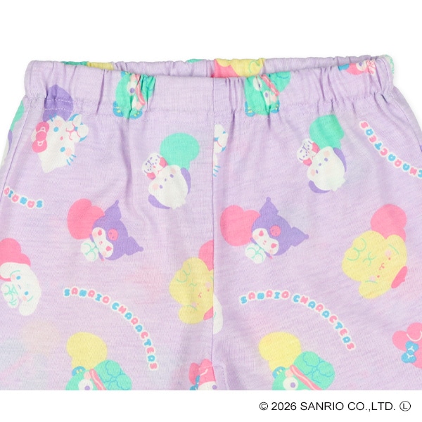 半袖パジャマ（サンリオキャラクターズ総柄）