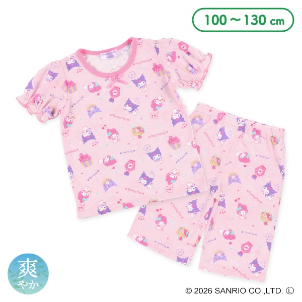 半袖パジャマ（マイメロディ・クロミ総柄）